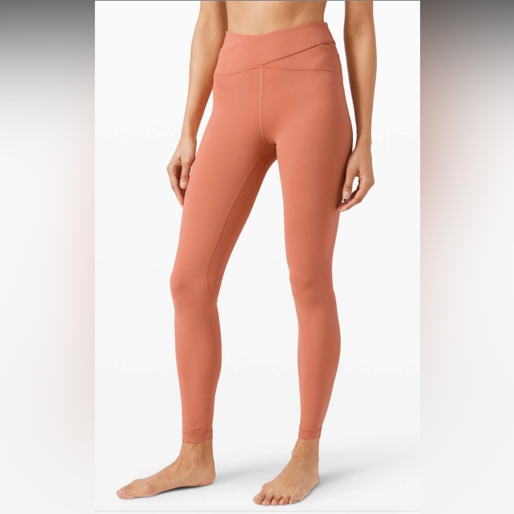 Lululemon Aligned Angles Super High Rise Tight 28" Rustic Coral